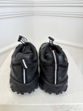 Louis Vuitton Black Leather Rush Sneakers, 40
