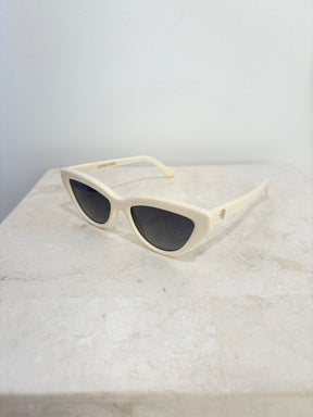 Anine Bing Sedona Cat Eye Sunglasses Cream