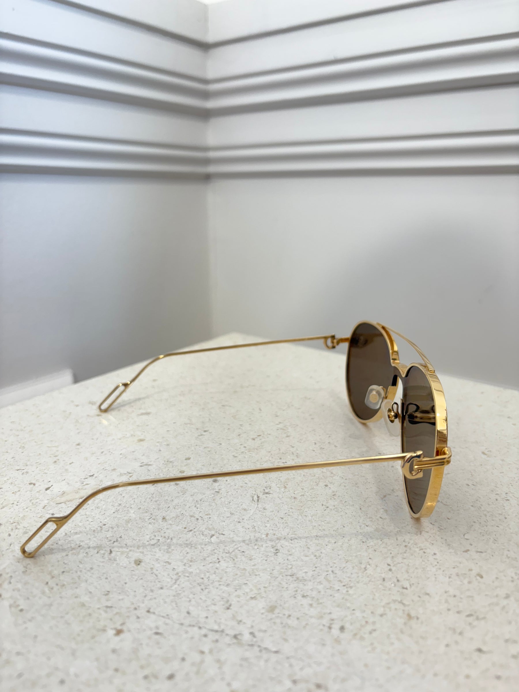 Cartier Gold Aviator Sunglasses