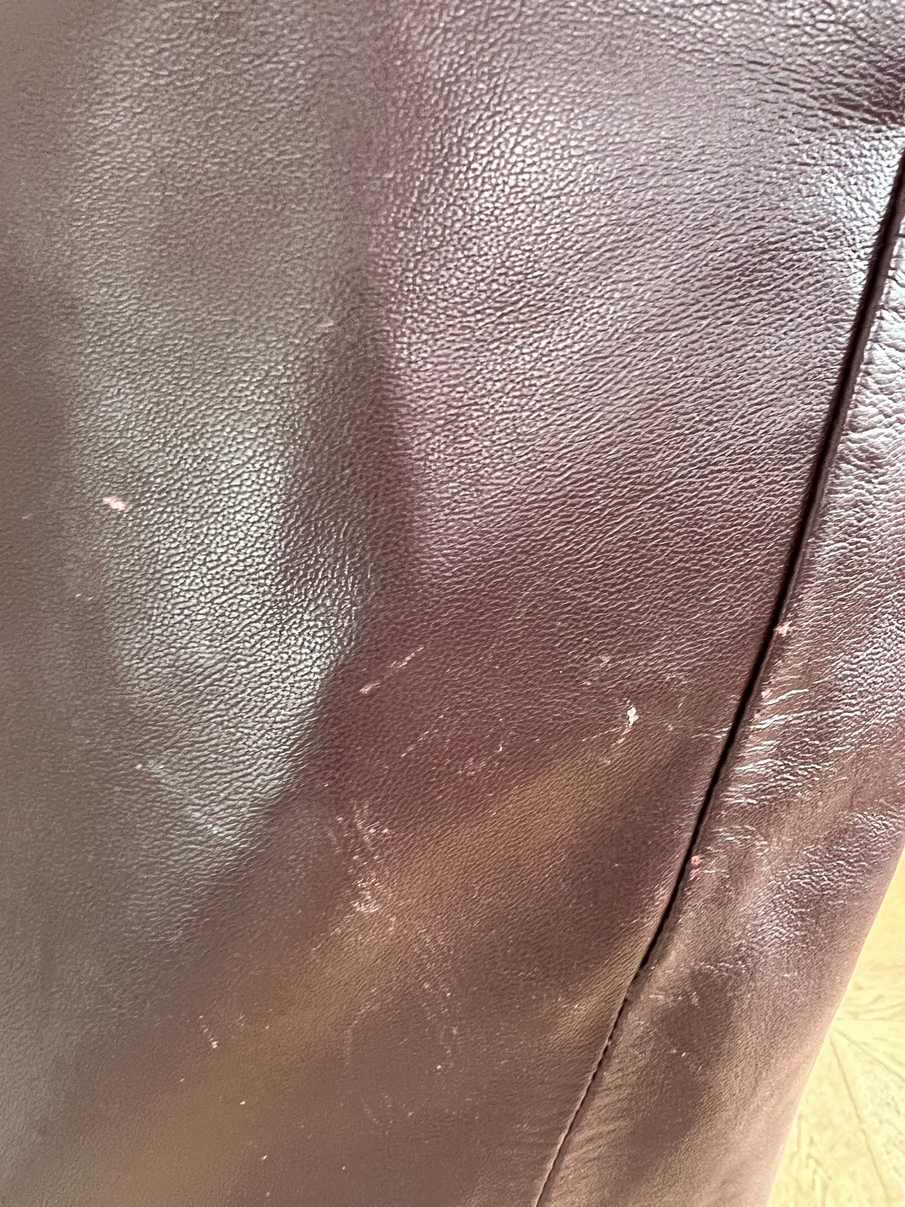St Agni Leather Balloon Pants  In Bordeaux, M