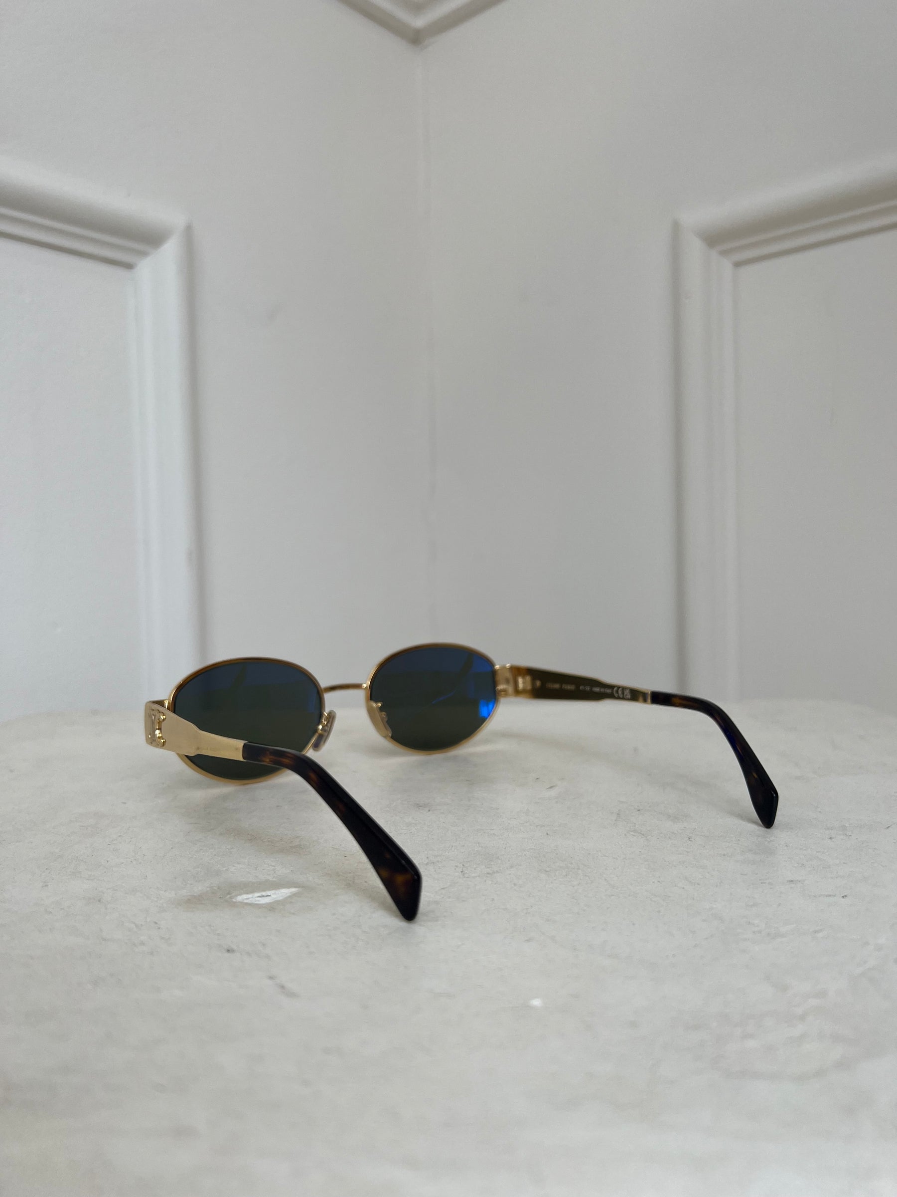 Celine Gold Triomphe Sunglasses