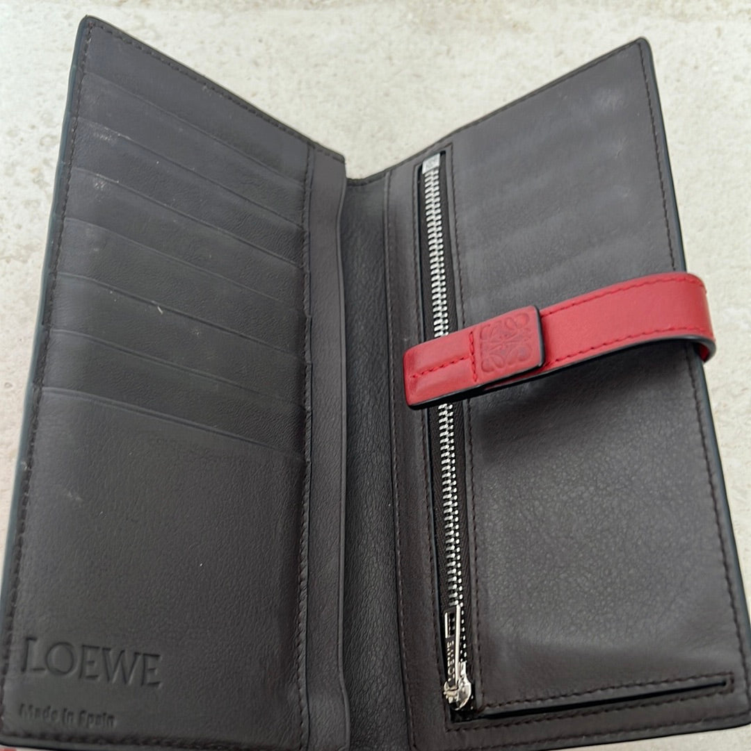 Loewe Red Long Wallet
