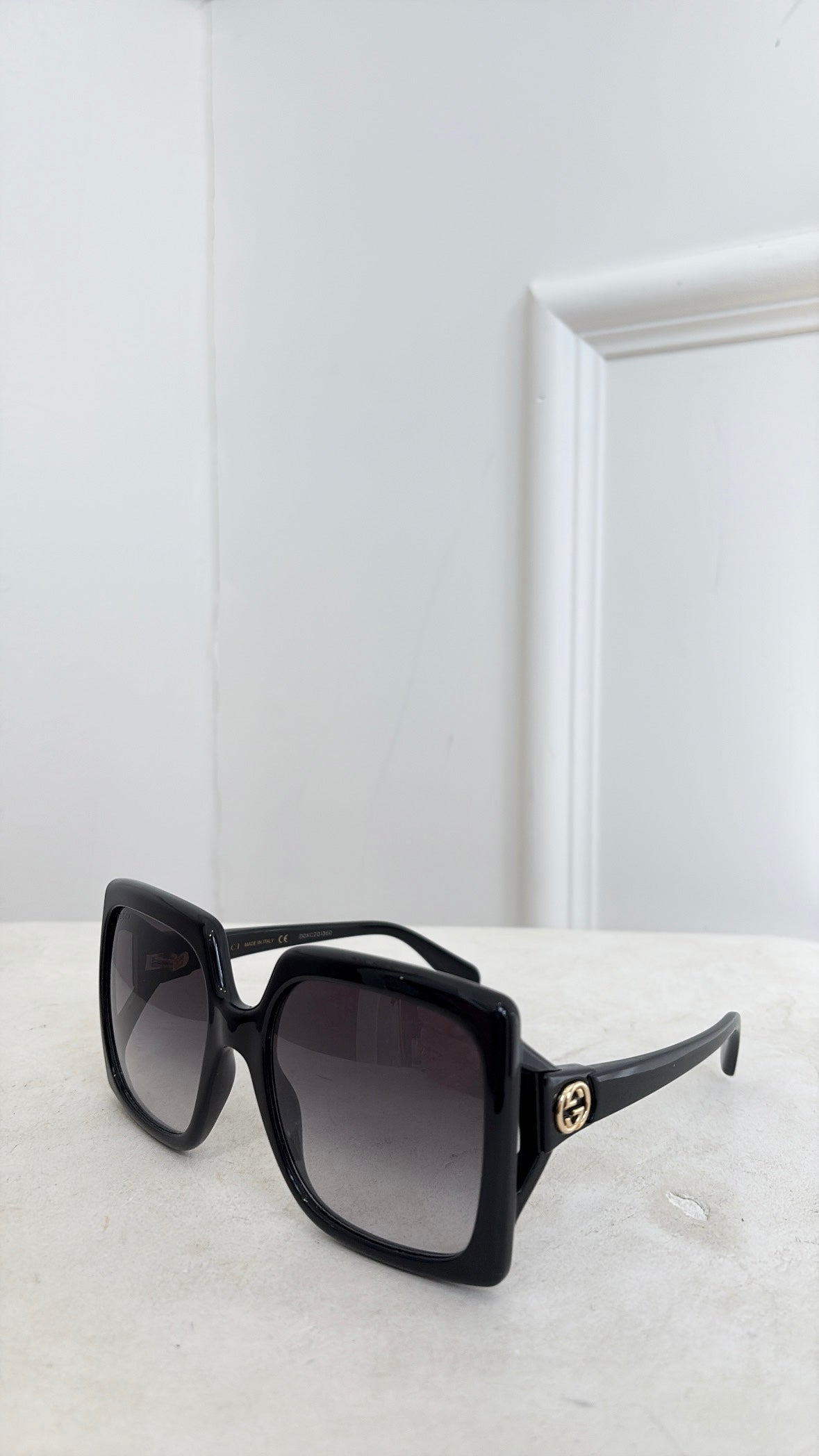 Gucci Oversized Black Square Sunglasses