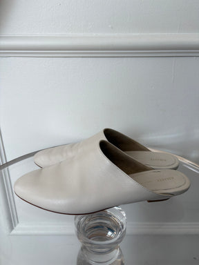 Khaite Off White Otto Soft Mules, 38.5