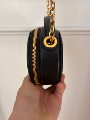 Dior Black Leather CD Signature Pouch Crossbody