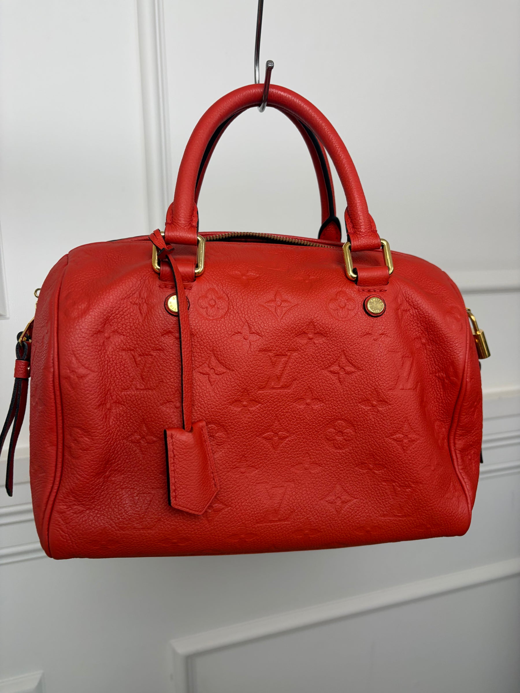 Louis Vuitton Terracotta Empreinte Leather Speedy 25