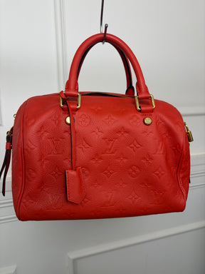 Louis Vuitton Terracotta Empreinte Leather Speedy 25