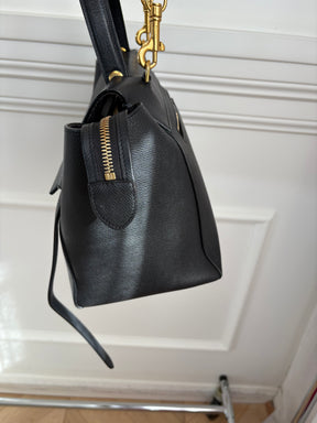 Celine Black Leather Belt Bag