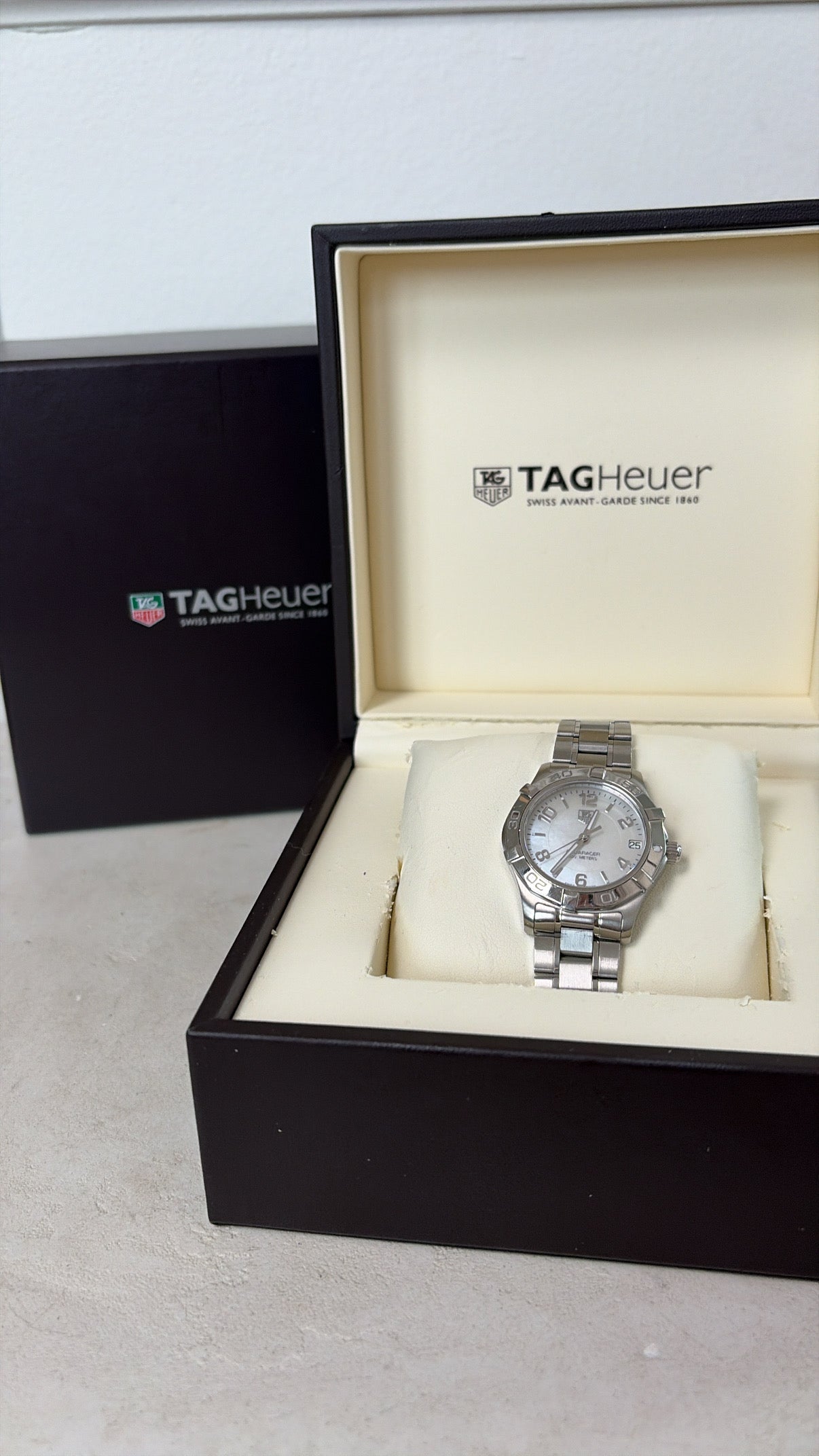 Tag Heuer Aqua Racer With Pearl Face 500 M