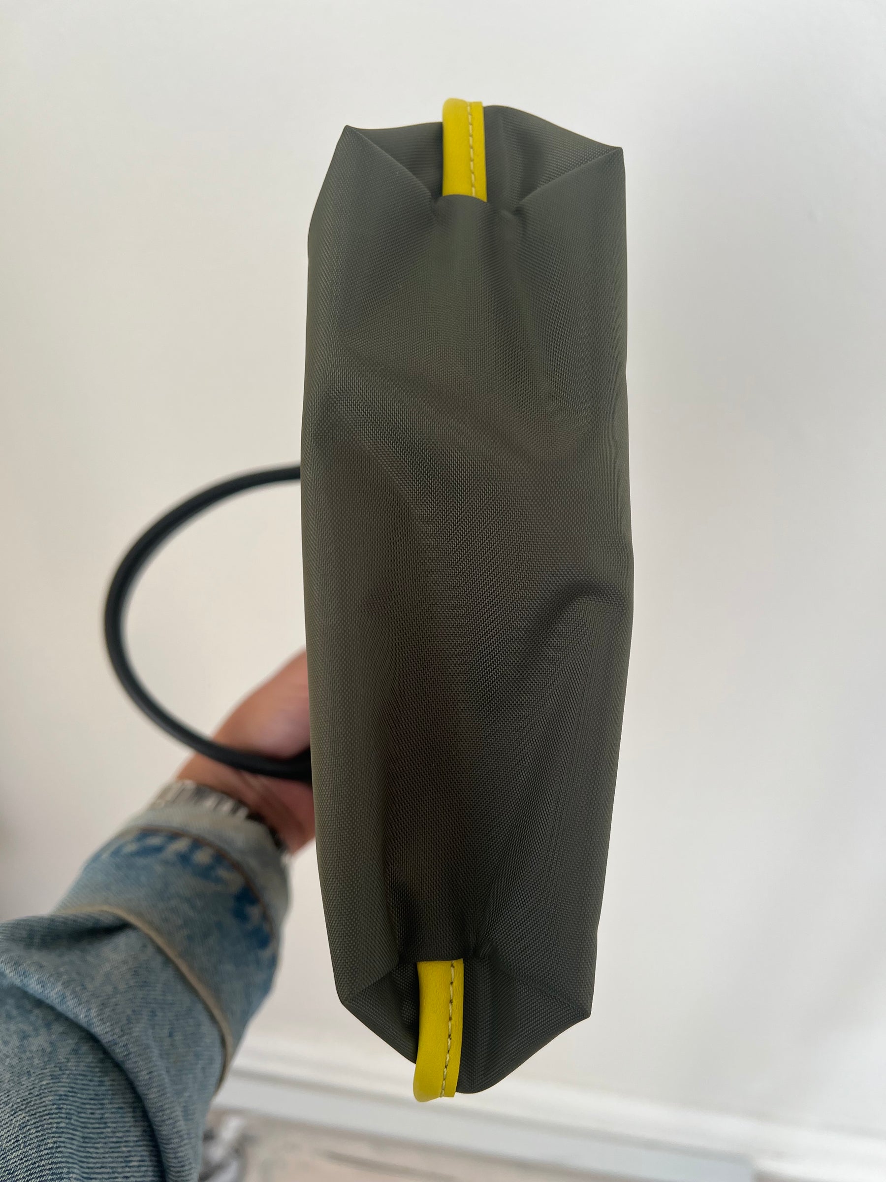 Longchamp Khaki 'Sac Porté Main' Tote Bag