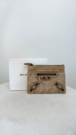 Balenciaga Wallet In Taupe