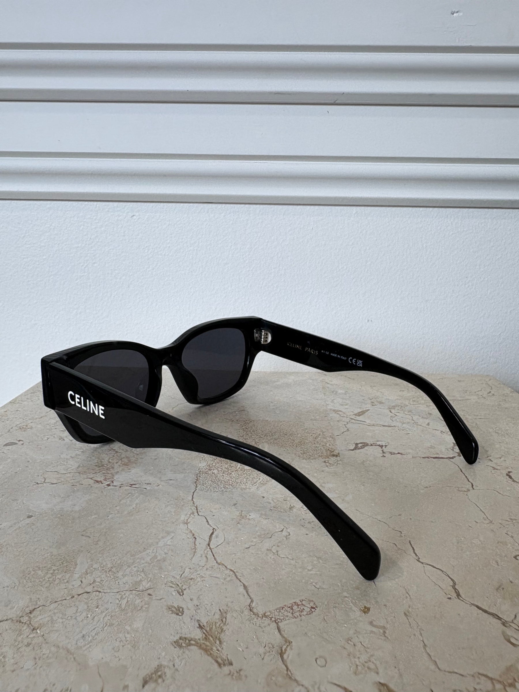 Celine Black Acetate Sunglasses