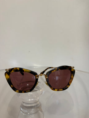 Miu Miu Tortoiseshell Cat Eye Sunglasses