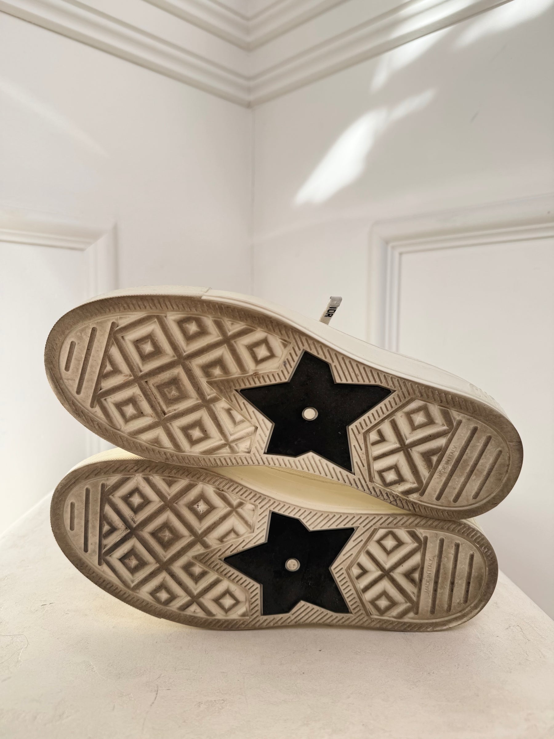 Dior White Canvas J'adior Sneakers, 36