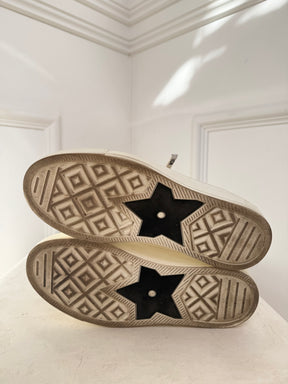 Dior White Canvas J'adior Sneakers, 36