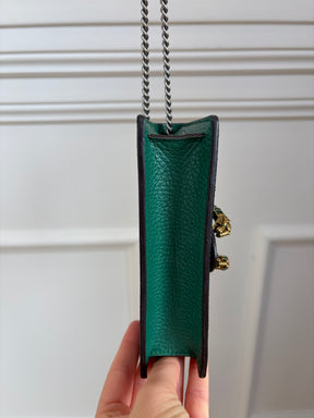 Gucci Green Leather Super Mini Dionysus Bag