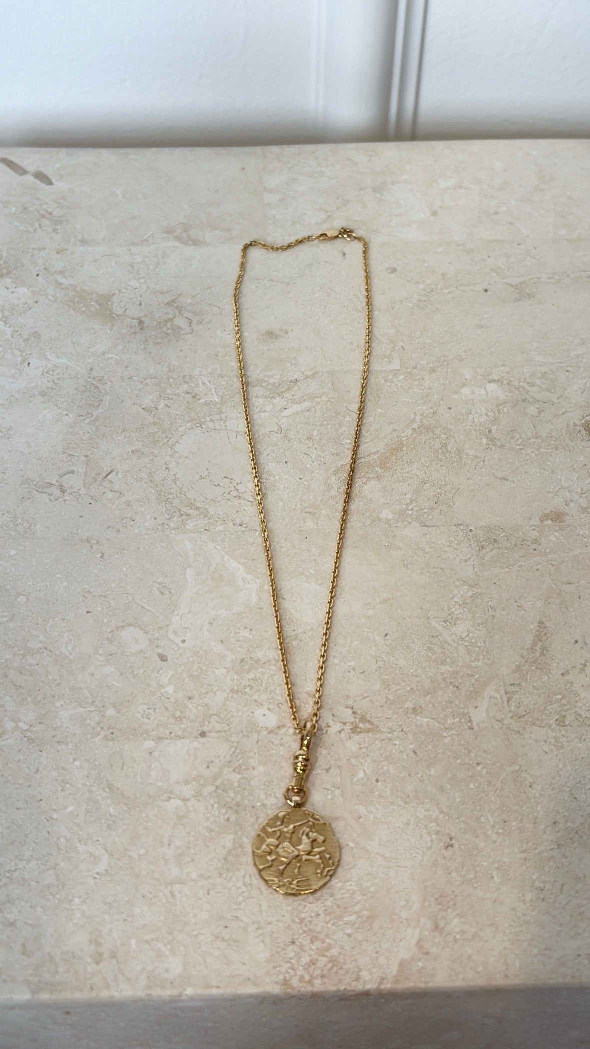 Baby Anything Saggitarius Pendant Necklace Gold