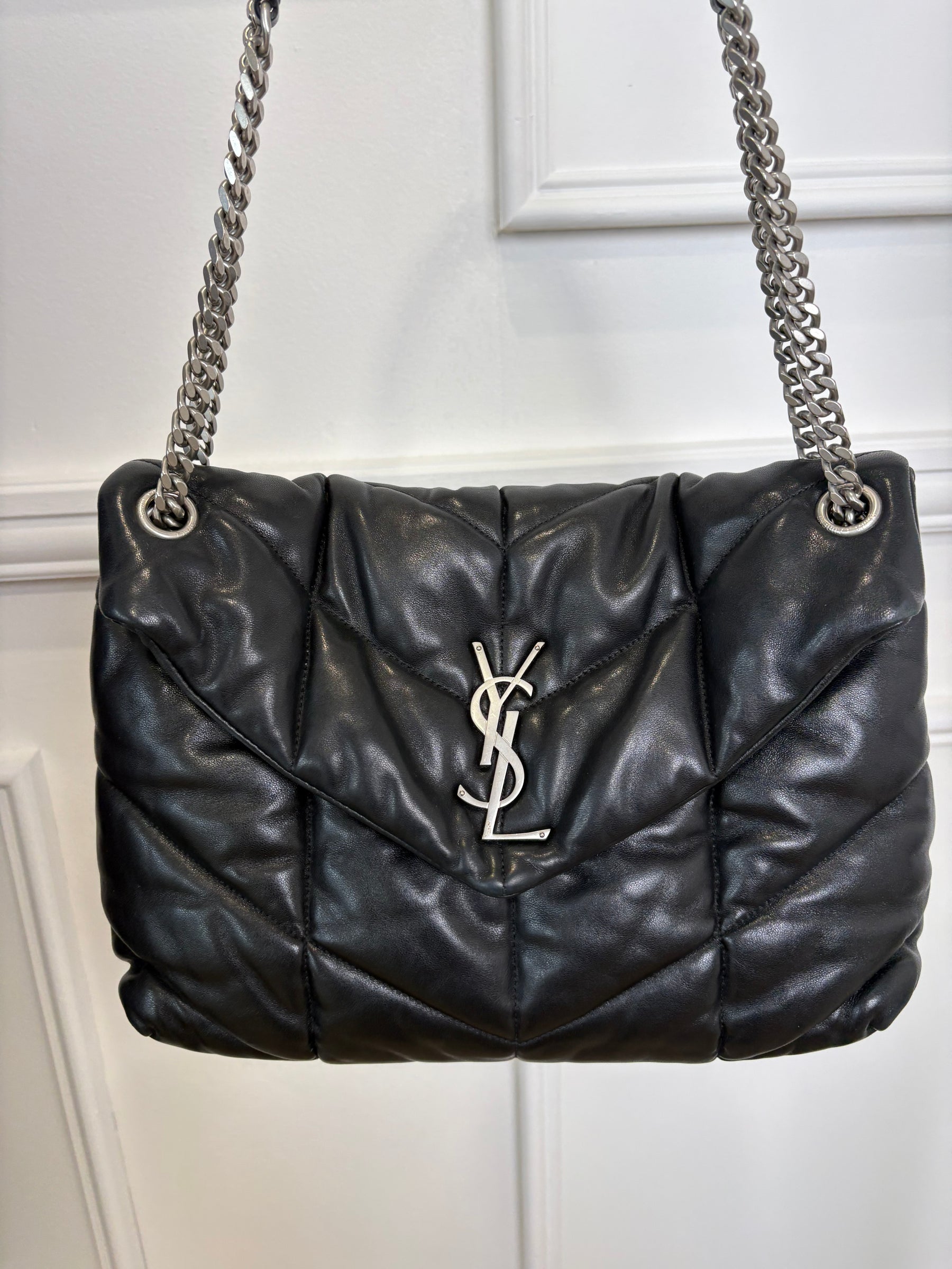 Saint Laurent Lou Puffer In Lambskin Medium