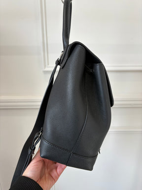 Louis Vuitton Black Leather LockMe Backpack