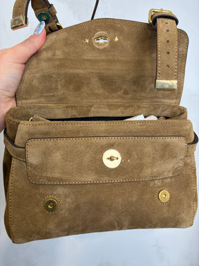 Mulberry Brown Suede Mini Alexa Bag