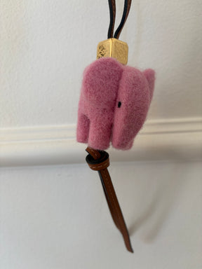 Loewe Pink Elephant Bag Charm