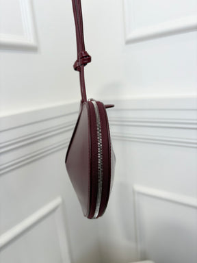 Alaïa Burgundy Leather Heart Bag