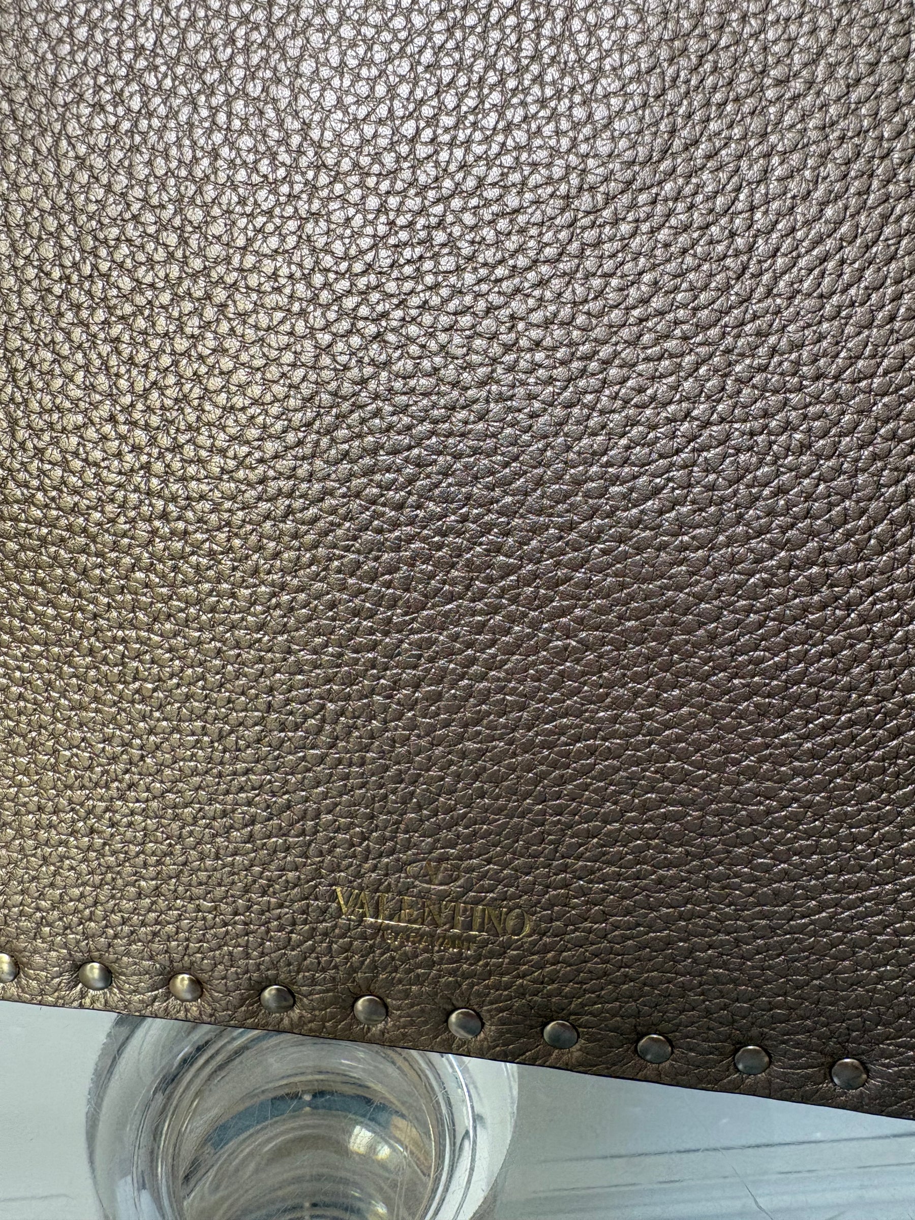 Valentino Garavani Bronze Rockstud Pouch