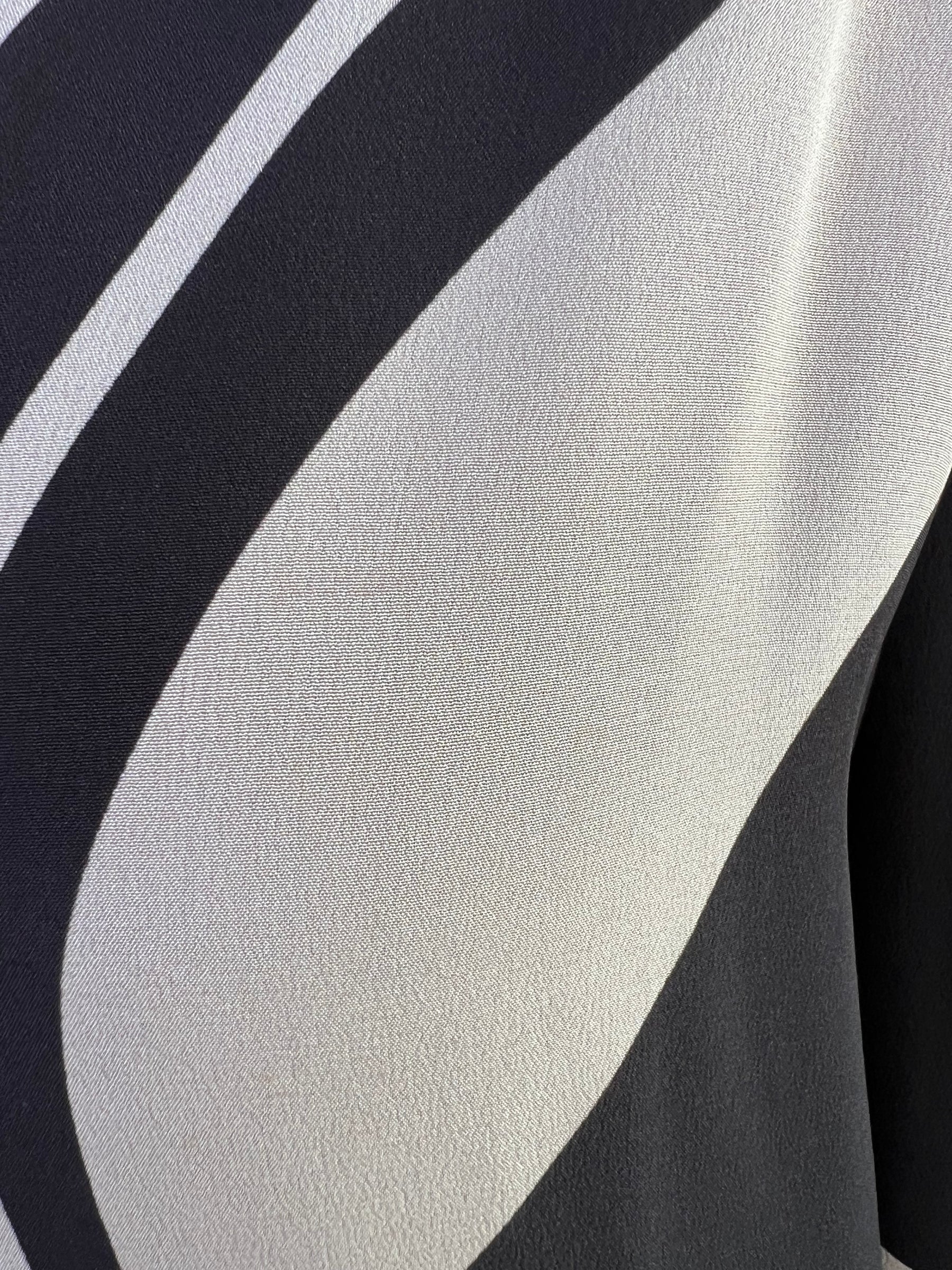 SIR Black Cream Silk Shirt (2) Pant (3) Set, 2
