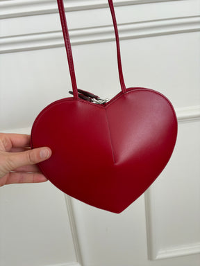 Alaïa Red Leather Heart Bag
