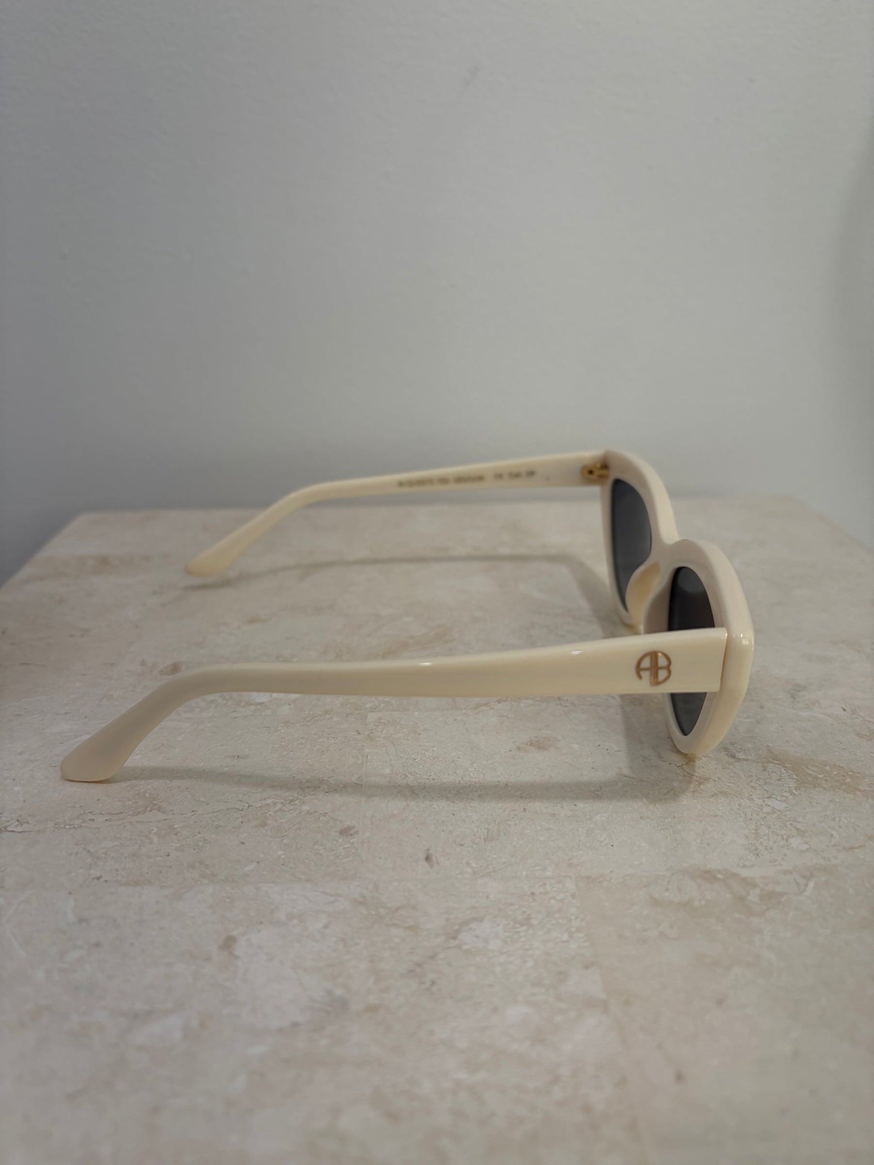 Anine Bing Sedona Cat Eye Sunglasses Cream