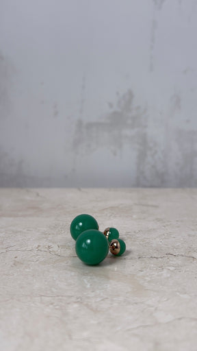 Dior Green Stone Tribales Earrings