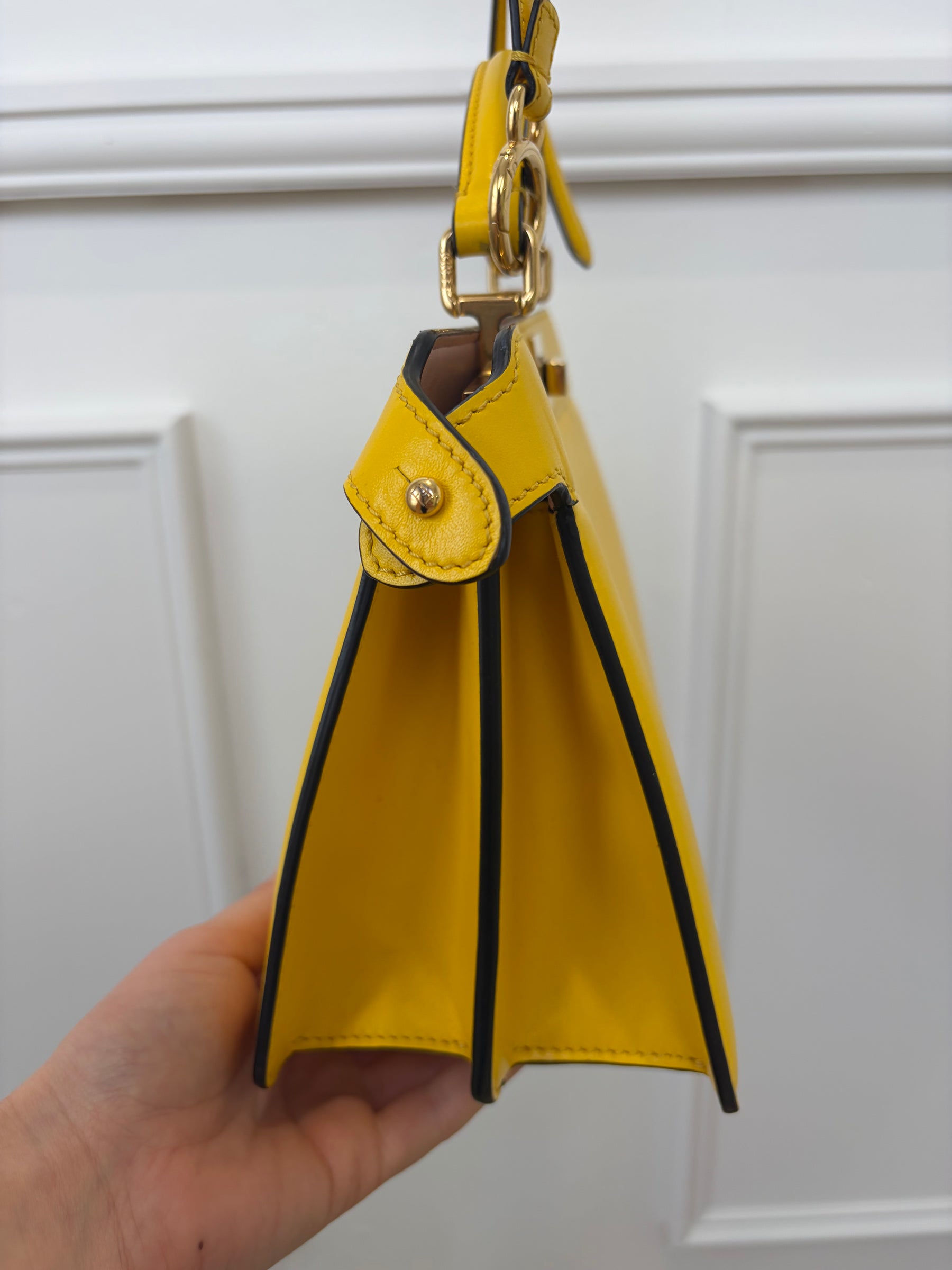 Fendi Yellow Leather ISeeU East-West Peekaboo