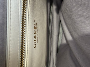 Chanel White Puffy Flap Shoulder Bag