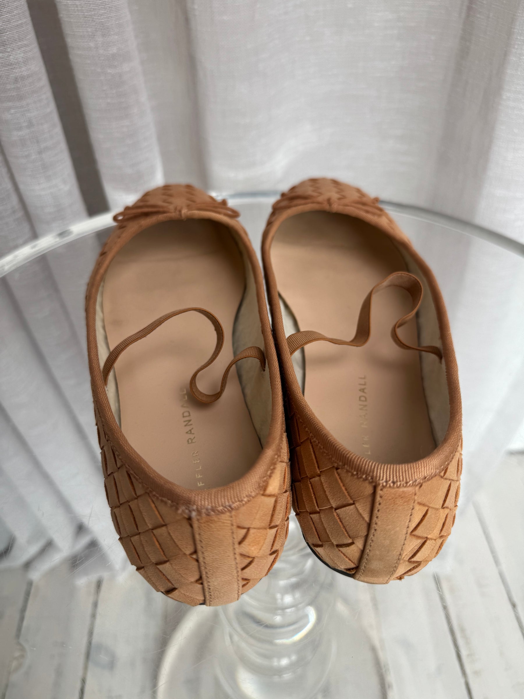 LOEFFLER RANDALL Leonie Soft Ballet Flats In Honey, 10B