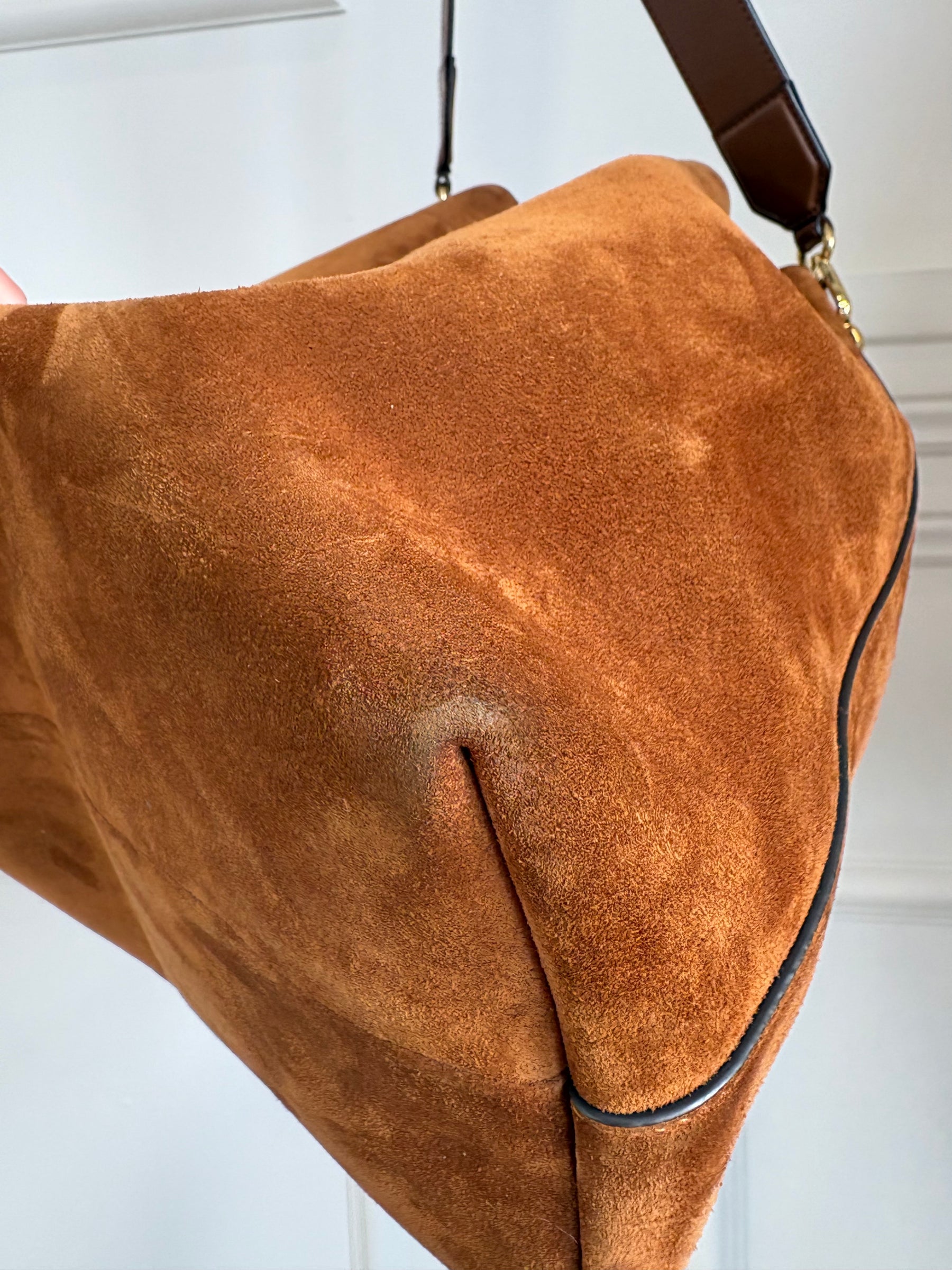 Jimmy Choo Bon Bon Bucket Bag In Tan/Gold