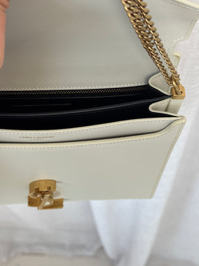 Saint Laurent Stone Leather Cassandra Envelope Chain Bag