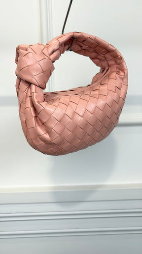 Bottega Veneta Peach Intrecciato Leather Mini Jodie