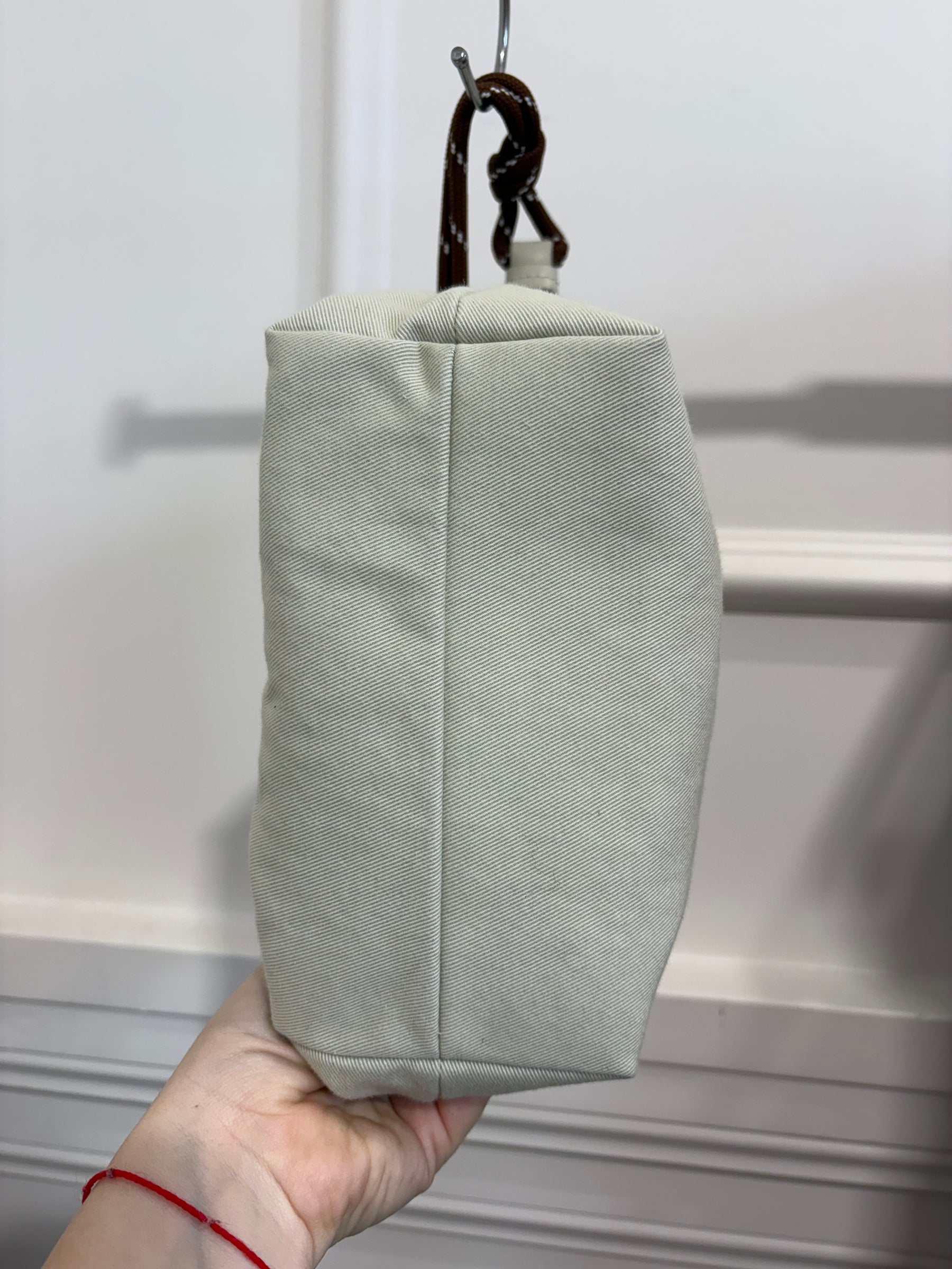 Miu Miu Beige Gabardine Pouch