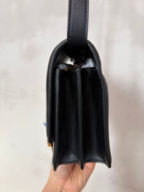 Oroton Black Logo Crossbody Bag
