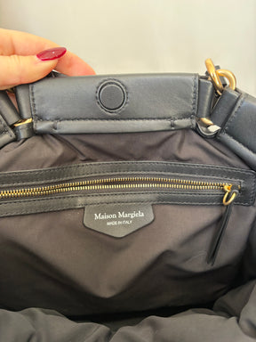 Maison Margiela Black Leather Glam Slam Shopper Tote
