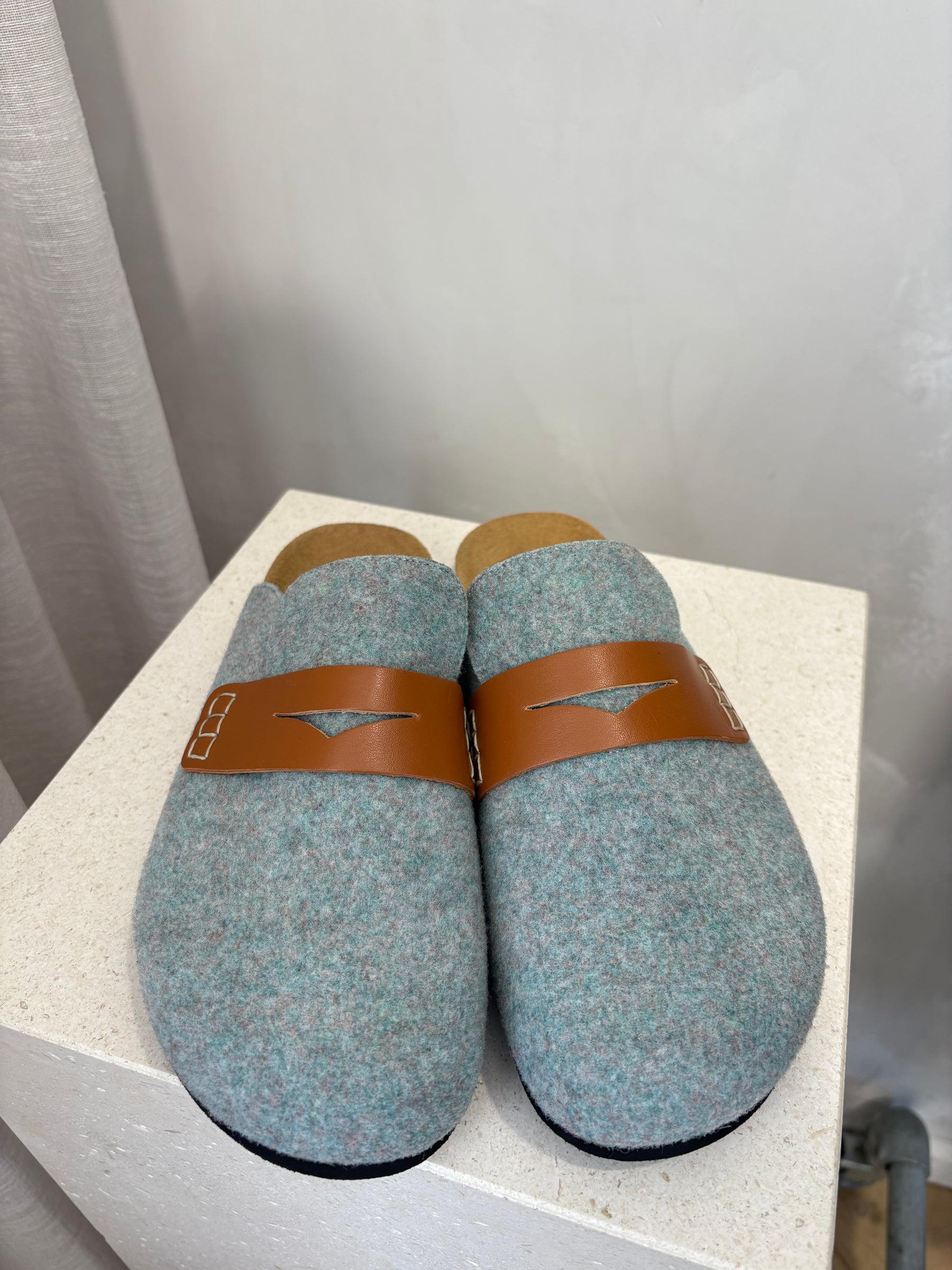 JW Anderson Blue Felt Clogg, 42