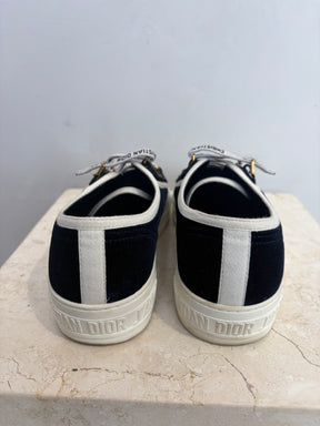 Dior Navy Velvet Walk'N'Dior, 36.5