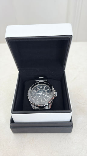 Chanel Black Ceramic J12 Watch 33mm