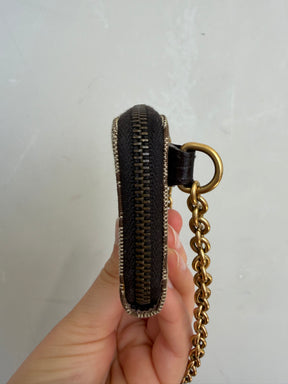 Gucci Canvas Monogram Mini wallet with Chain