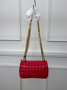 Burberry Red Quilted Leather Mini Lola Bag