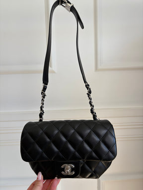 Chanel Black Leather Uniform Belt Bag