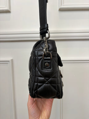 Dior Black Cannage Leather Diorcamp Messenger Bag