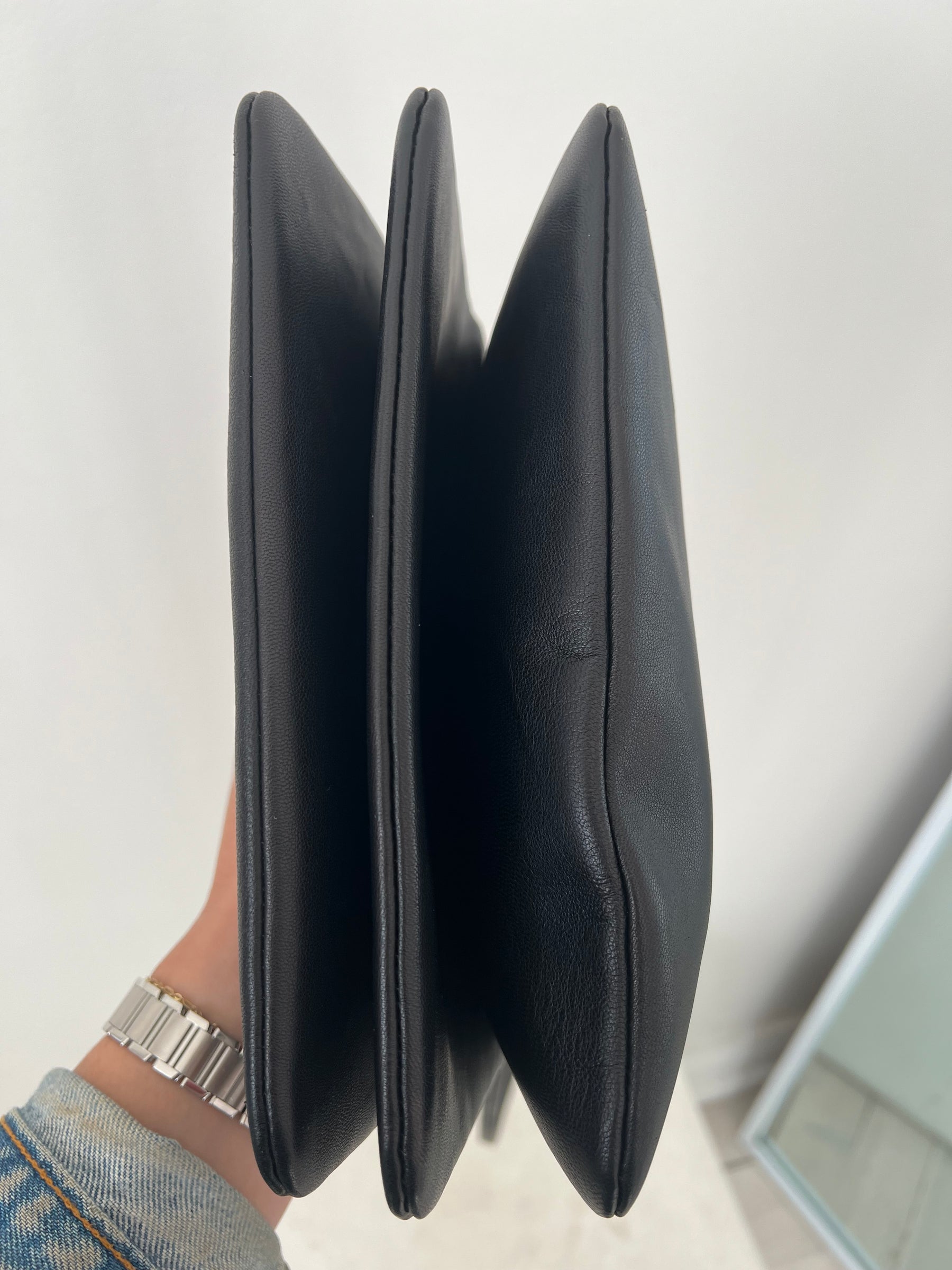 Céline Black Smooth Leather Small Trio Bag