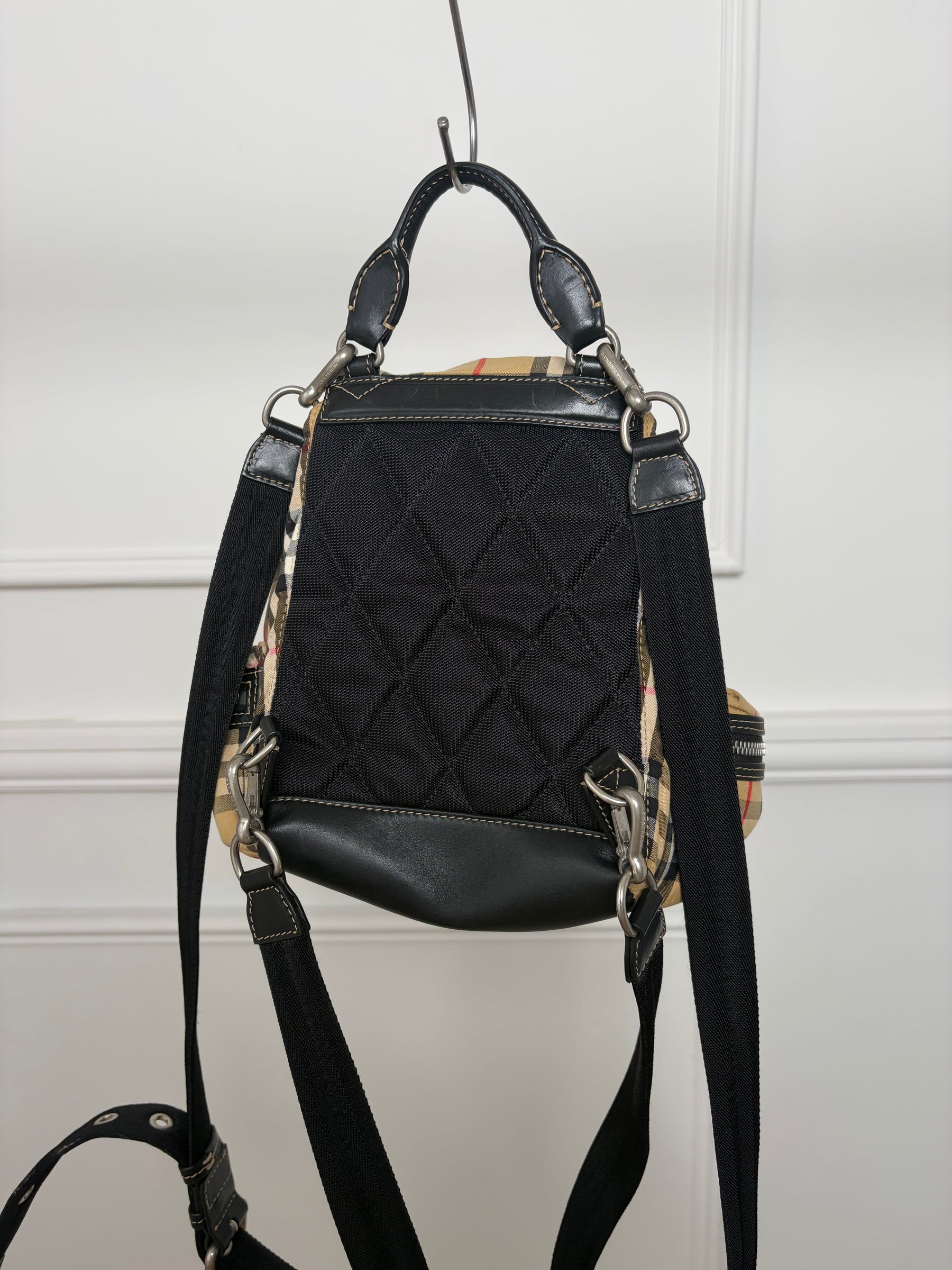 Burberry Heritage Check Canvas Backpack