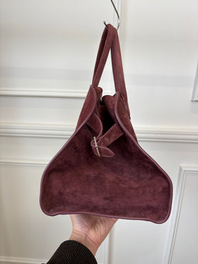 The Row Light Burgundy Suede Soft Margaux 15